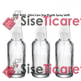 Plastik Spreyli CAM PARFÜM ŞİŞESİ 20ml Kod: 4020