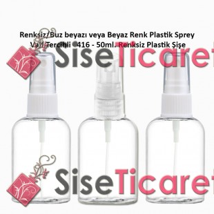 Plastik Parfüm Şişesi Plastik Spreyli 50ml Kod: 416 