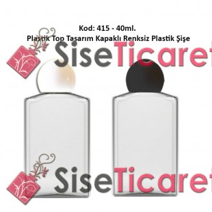 TOP KAPAKLI PLASTİK ŞİŞE 40ml Kod: 415 